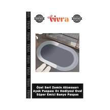 Özel Seri Zemin Aksesuarı Ayak Paspası Ev Hediyesi Oval Süper Emici Banyo Paspas Dİğer