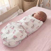 % 100 Pamuk Müslin Bebek Hazır Kundak Bébé Lapin Rose Kndk1019 Diğer