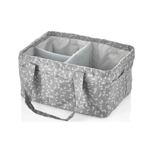 Mey İthalat Katlamalı Anne & Bebek Organizer 795 Gri Çiçek