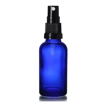 50ml Mavi Cam, Siyah Sprey Başlıklı Şişe, 12 Adet, Cam Şişe, Sprey Şişesi, Ecza Şişesi, Dropper Şişe, Medikal Şişe Diğer