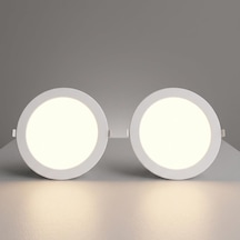 Cata Ct-5169g 18 Watt 3200k Günışığı - Slim Sıva Altı Led Panel Armatür - İnce Kasa Yuvarlak Tavan Spot Lambası, Çok Renkli