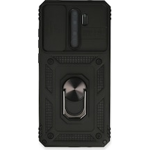 Newface - 479 - Xiaomi Redmi Note 8 Pro Kılıf Pars Lens Yüzüklü Silikon - Csmo-tex - - Siyah Sıyah