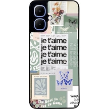 İnfinix Smart 10 Je T'aime Tasarımlı Glossy Telefon Kılıfı Çok Renkli