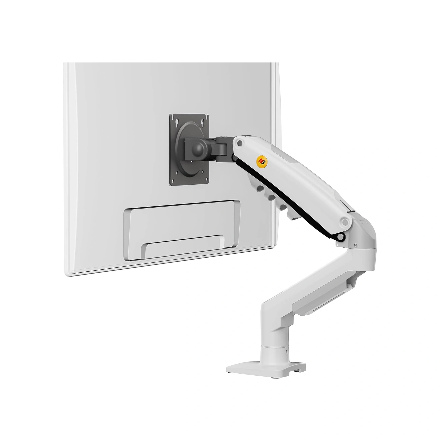 Triline Nb F80-xe Beyaz 17-30" Amortisörlü 2-9kg Ergonomik Monitör Tutucu Vesa Monitör Standı