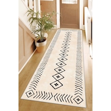West Home Makinede Yıkanabilir Kaymaz Taban Leke Tutmaz Modern Kesme Yolluk Mutfak Yolluk Halı Yolluk Wh 375 Beige Yolluk