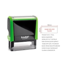 Trodat 4913 - Firma - Şirket Kaşesi Siyah