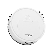 Dancemonkey 3'ü 1 Arada Mini Süpürge Akıllı Süpürme Robotu Beyaz Beyaz