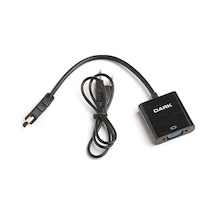 Dark Hdmı Erkek To Vga Dişi + Ses Çevirici