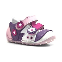 Hapshoe Hakiki Deri Mor Pembe Cırtlı Yazlık Ilk Adım Ayakkabı Mor - Pembe