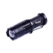 Watton Wt-304 Mini Güçlü Şarjlı Pilli El Feneri N11.1457 Siyah