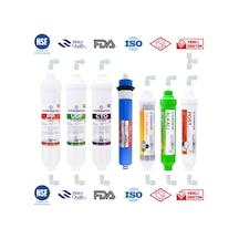 OverWater Kapalı Kasa Su Arıtma Cihazı 7 Li Inline Filtresi Seti 11 Aşamalı Özel Sarım Membran Filtre