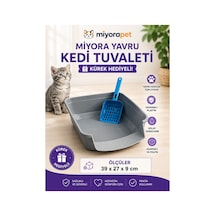Yavru Kedi Tuvaleti-gri
