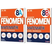Fenomen Yayınları 8. Sınıf Matematik A+b Soru Bankası 2 Kitap