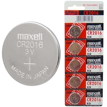 Maxell CR2016 3V Lityum Düğme Pil 5 x 2'li