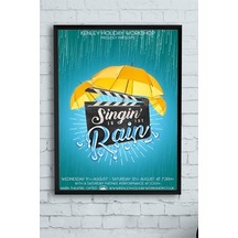 Pster13299 Singin In The Rain Film Afişi Çerçeveli Tablo 4 30 X 40cm