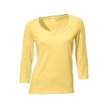 Bulalgiy Kadın Sarı Basic Tişört - Bga783150 Sarı