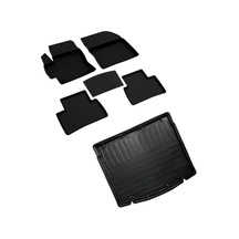 Ferrous Autoaccessories Toyota Corolla Cross İle Uyumlu 4d Paspas Ve 3d Bagaj Havuzu 2020 Ve Üstü Açık Bej