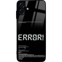 Samsung Uyumlu A07 Error Tasarımlı Glossy Telefon Kılıfı Çok Renkli