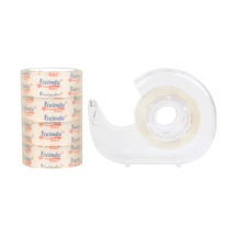 Jeemson 18mm X 20y Transparan Bopp Reçine Bandı 5 Adet + 1 Adet Kesici, Okul Ve Ofis Stokesi, Plastik Malzeme 5