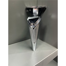 Lara Metal Ayak 15cm Krom Koltuk Dolap Komidin Şifonyer Modern Tv Ünite Modern Mobilya Puf Gümüş
