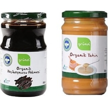Grünn Organik Keçiboynuzu Pekmezi 850 G + Organik Tahin 300 G