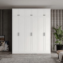 Milas 6 Kapaklı Komple Mdf Yüklüklü Gardırop