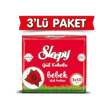 Sleepy Gül Kokulu Islak Bebek Havlusu 50 Yaprak X 3 Adet