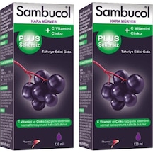 Sambucol Plus Şekersiz Şurup 120 Ml 2 Adet