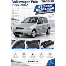 Plus Volkswagen Polo Classic / Sedan Uyumlu Siyah Sport Rüzgarlık 1996-2001 4'lü