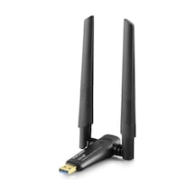 Büro Ev Ofis Network Bağlantısı İçin Siyah 2.4ghz&5ghz 1200mbp Aıc8832bu Ax1800 Usb Wıfı Adaptor