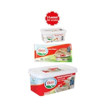 Ekici Tam Yağlı Beyaz Peynir 800gr + Taze Kaşar Peyniri 600gr + Süzme Peynir 400gr 3'lü Lezzet Paketi
