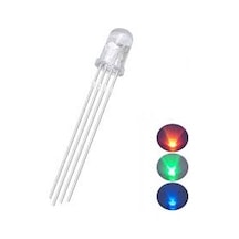 50 Adet 5mm 4 Pin Rgb Led Flash Kırmızı Yeşil Mavi Şeffaf Led