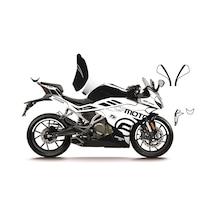 Cfmoto 250sr "siyah - Beyaz" Racıng Bjk Model Parçalı Motosıklet Kaplama Stıcker Etıket Modelı