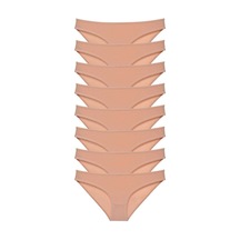 8 Adet Süper Eko Set Likralı Kadın Slip Külot Ten Standart