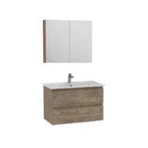 Creavit Alinda 80 Cm Lavabo Dolaplı Ve Aynalı Dolap Naturel Çam