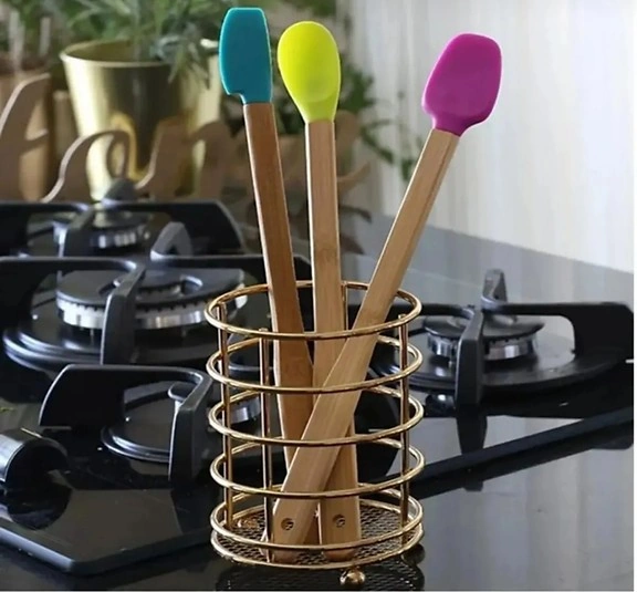 3 Adet Isıya Dayanıklı Bambu Spatula