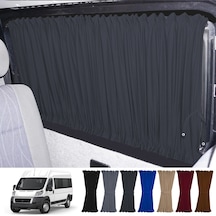 Pandami Fiat Ducato Boxer Jumper Uzun Şase 2006+ Uyumlu Füme Raylı Oto Perde Takımı
