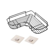 Novahub Siyah Demir Banyo Rafı Duş Duvara Monte Şampuan Tutucu Vantuz İle Hiçbir Sondaj Mutfak Banyo Aksesuarları Diğer