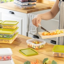 4 Adet Buzdolabı Organizeri Pp Plastik Şeffaf Ve Ayarlanabilir Saklama Kabı, Gıdaları Taze Tutan Fresh Box, Çok Amaçlı,mikrodalga Ve Bulaşık Makinesi Uyumlu Beyaz, 2600 Ml