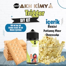 Trigger Dıy Kit Bisküvi Patlamış Mısır Gıda Aroması %20 Oranda Aroma İçerir Hazır Değildir 100 Ml