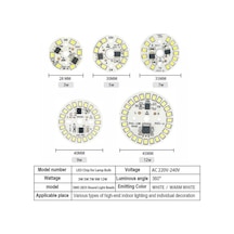 2 Adet  Çip 3w 5w 7w 9w 12w Smd 2835 Ac 220v-240v 90 Lümen/w 220v 12w 2pcs