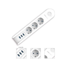 Polosmart MP09 3'lü Termal Akım Korumalı Priz