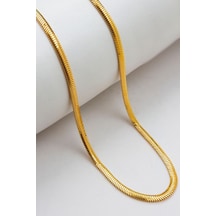 22 Ayar Altın 3 Mm Balık Sırtı Zincir 50 Cm Lkznc1100