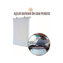 Aynalı Yansıtıcılı Açılır Kapanır Ön Cam Perdesi 425845