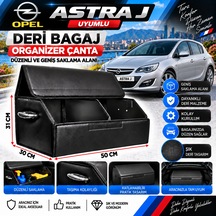 Opel Astra J Uyumlu Oto Bagaj Organizeri Deri Bagaj Kutu Çanta 1