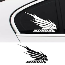 Honda Canavar Sticker, Honda Oto Sticker, Honda Sticker 29x18 Cm-sağ