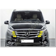 Markadan Mercedes Vito Krom Ön Panjur 2014 Sonrası 5 Parça  Paslan
