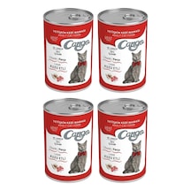 Cango Kuzu Etli Konserve Yetişkin Kedi Maması 4 x 415 G