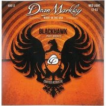 Dean Markley 8012 Blackhawk Kaplamalı Akustik Gitar Teli 12-53 Medium Light Kalınlık Parlak Ton