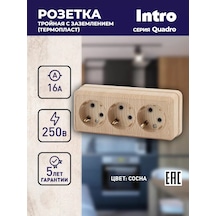 Intro Quadro Yüzey Tipi Üçlü Topraklamalı Priz 16a-250v 135543653 2-206-11